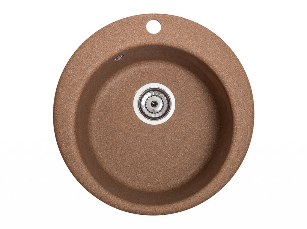 Мийка штучний камінь Solid Поні D475 теракот (з отвором під змішувач)