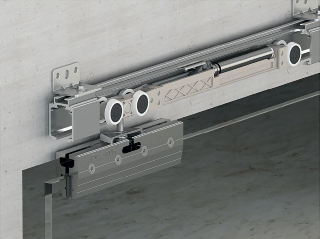 Albatur M23 9900 SFT комплект механізмів для міжкімнатних дверей зі скла з доводчиком, до 120 кг