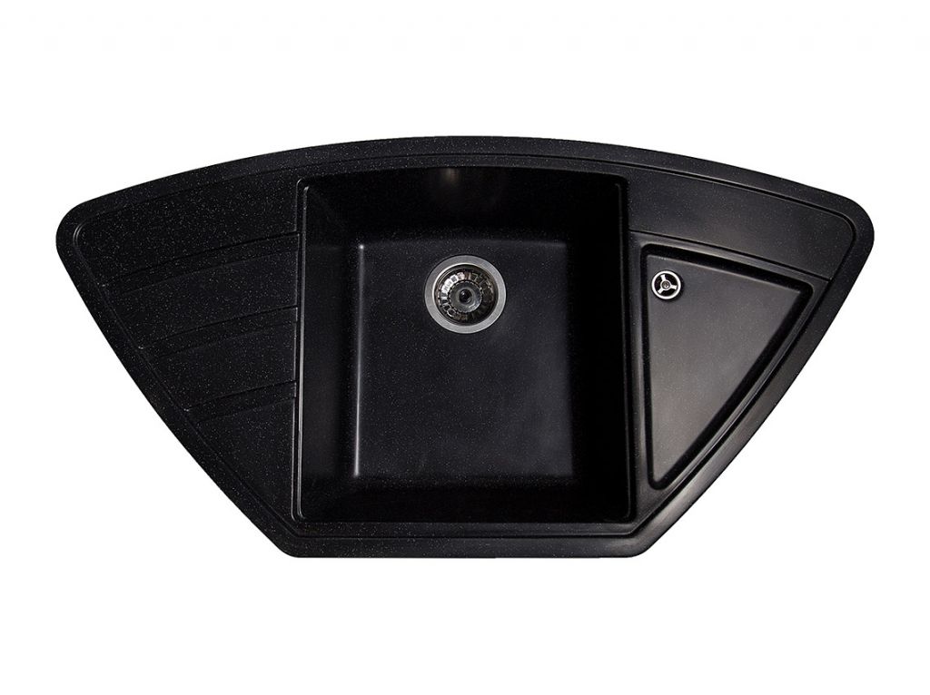 Мийка штучний камінь Solid КРАФТ 980х510 антрацит (без отвору під змішувач)