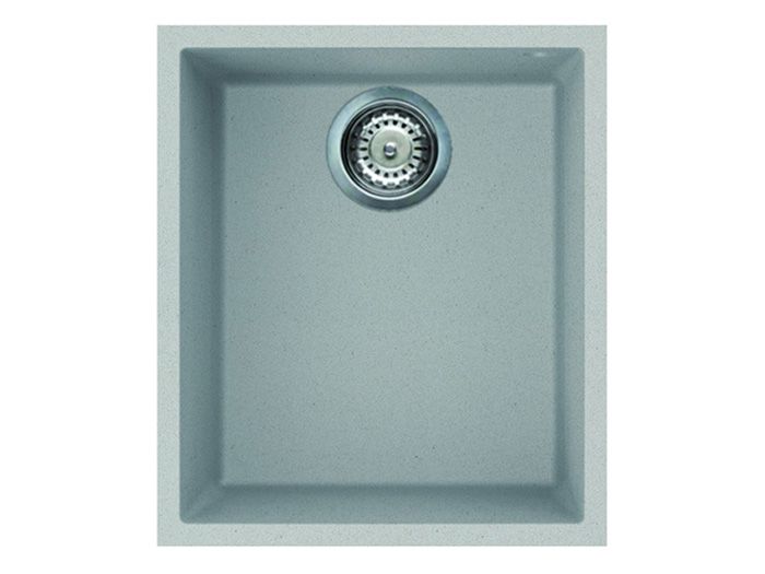 Мийка штучний камінь Elleci 380x440 Quadra 100 під стільницю Aluminium M79