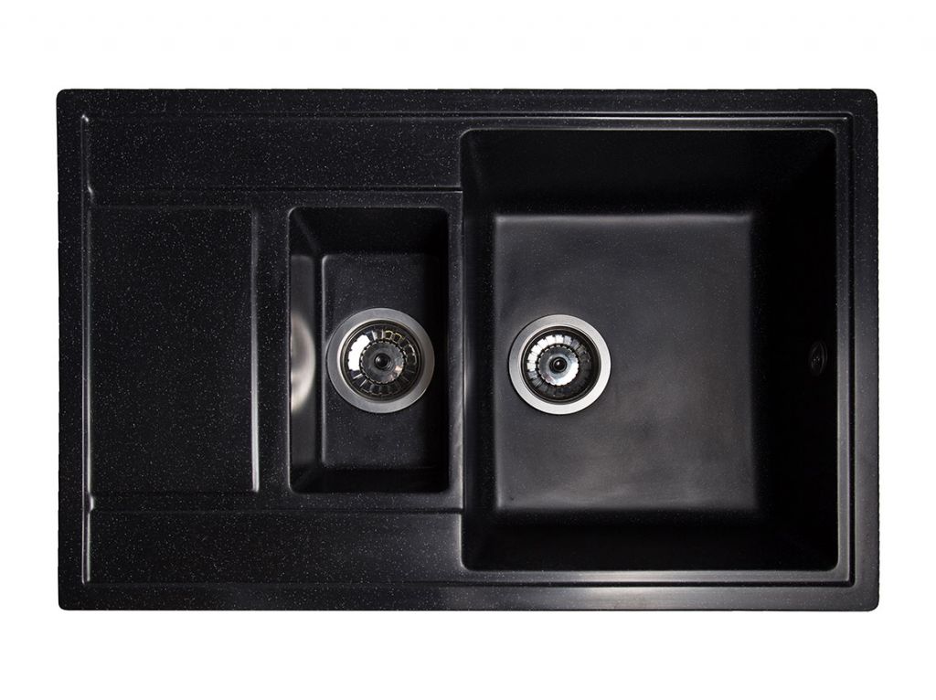 Мийка штучний камінь Solid ПРАКТИК 780х510 антрацит (без отвору під змішувач)