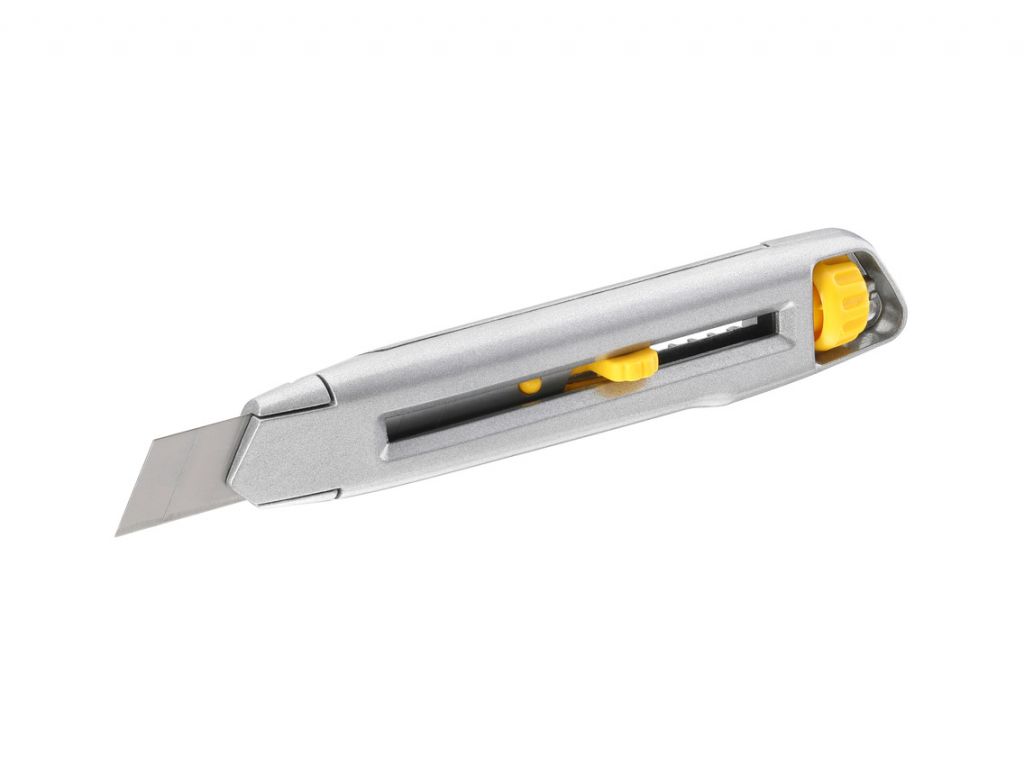Нож STANLEY Interlock 18 мм сегментированное лезвие 165 мм, металл (0-10-018)