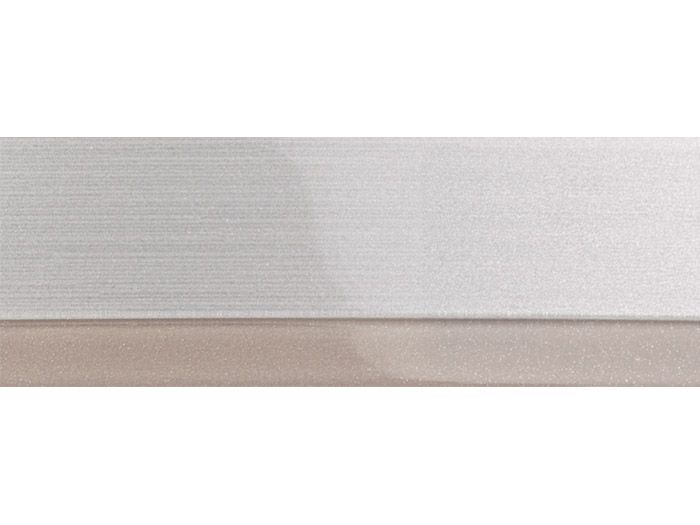 Кромка ПММА V-NUT 2767E 23х1,3 сріблястий беж/нержавійка глянець (Rehau)