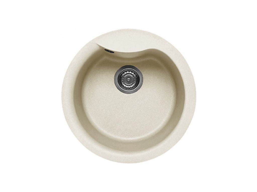 Мийка штучний камінь Elleci d485 Ego Round Bianco Antico G62
