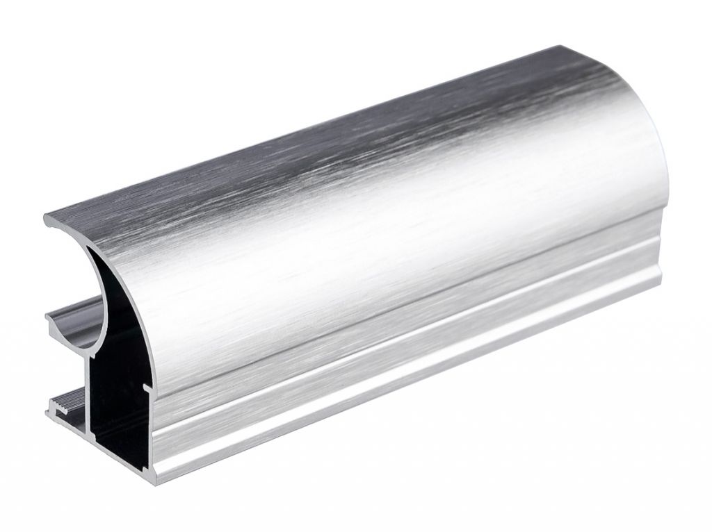 Вертикальный открытый профиль Slider Expert L=5200 серебро браш