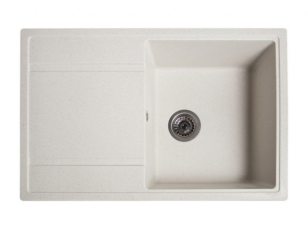Мийка штучний камінь Solid 780х510 Модус білий пісок (без отвору під змішувач)