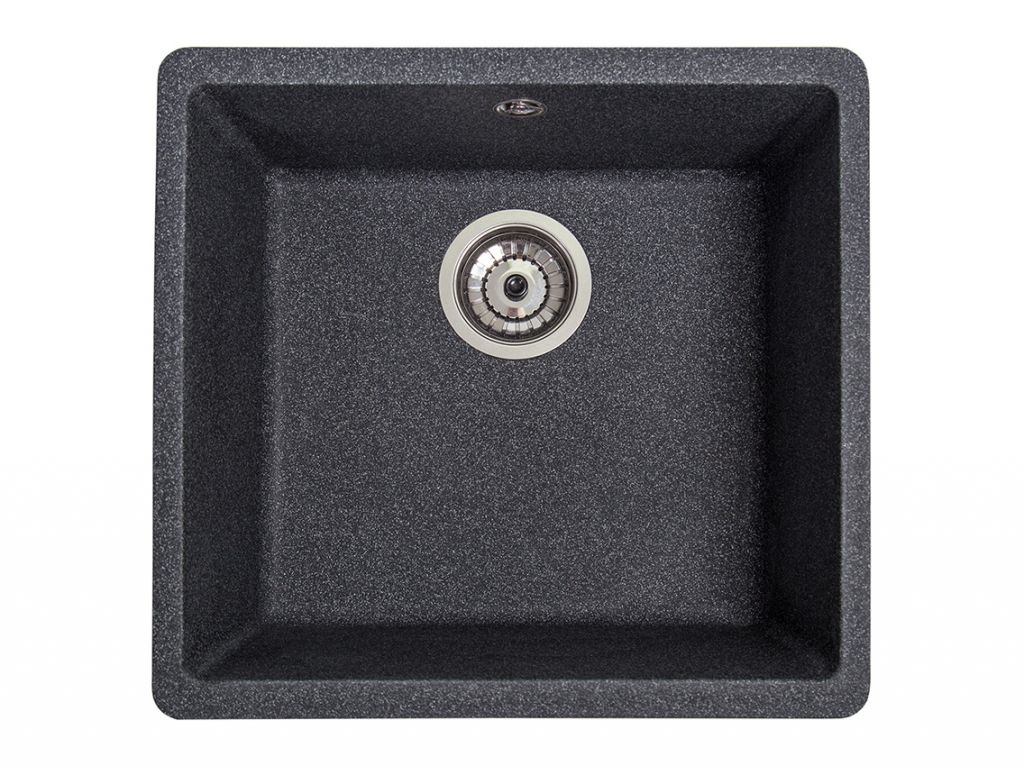 Мойка искусственный камень Solid Вега 440х420 черный гранит (под столешницу)