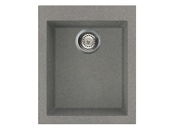 Мойка искусственный камень Elleci 410x500 Quadra 100 Titanium M73