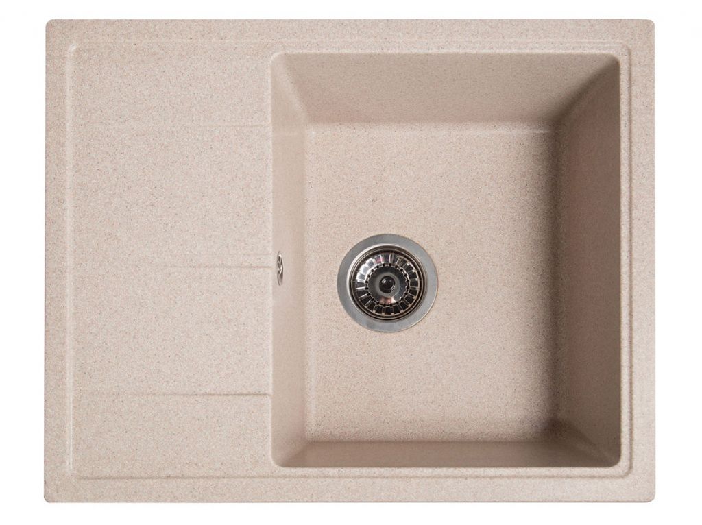 Мийка штучний камінь Solid 580х470 Силіка рожевий пісок (без отвору під змішувач)