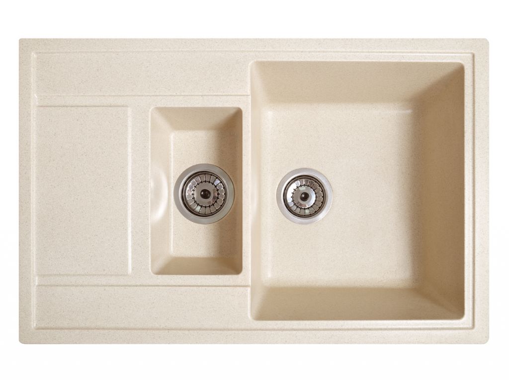 Мойка искусственный камень Solid ПРАКТИК 780х510 капучино (без отверстия под смеситель)