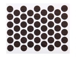 Заглушка конфирмата самоклеющаяся Weiss d=14 бук шоколадный (50 шт) (7104)