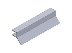 Ущільнювач 135° 8 мм скло-скло-стіна GIFF 203 L=2500 мм прозорий