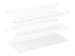 Посудосушитель фасад 500 REJS белый (2 полки, 1 поддон и 8 креплений)