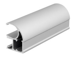 Вертикальний відкритий профіль Slider Premium (срібло) L=5200