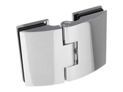 Петля скло-скло GIFF Glass Premio FERRARA полірований хром