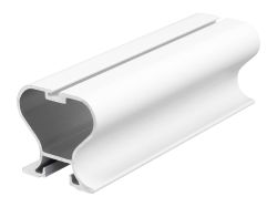 Профіль вертикальний закритий з пазом під щітку Slider Castle білий матовий L=5300