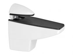 Кріплення для скляної полиці GIFF Сamelar L= 75 H=60 білий