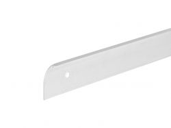 Заглушка стільниці торцева ліва L-закруглена GIFF 28х600 алюміній