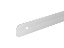 Заглушка стільниці торцева права U-закруглена GIFF 28х600 алюміній