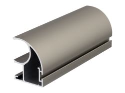 Вертикальний відкритий профіль з пазом під щітку Slider Expert L=5200 шампань