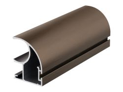 Профіль вертикальний відкритий з пазом під щітку Slider EXPERT L=5200 бронза браш