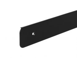 Заглушка стільниці торцева права U-закруглена UA 38х600 R-6 мм чорний