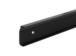 Стиковка стільниці кутова U-закруглена UA 38х600 R-6 мм чорний