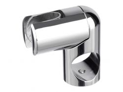 Соединитель угловой сквозной 19 мм GIFF Glass полированный хром