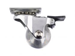 Ролик з площадкою і гальмом GIFF Roller d=35 прозорий