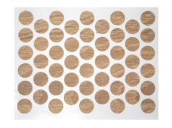 Заглушка конфирмата самоклеющаяся Weiss d=14 дуб сонома (50 шт) (4763)