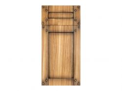 Фасад плівковий 19 мм COUNTRY FERIA BRASS BAND Alfatherm патина темн. горіх