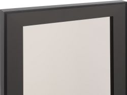 Фасад алюмінієвий рамковий з профілю Е9 чорний браш бронза 4 мм 716х396