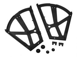 Полиця для взуття пластикова 2 секції чорна