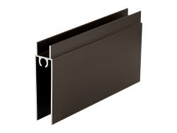 Горизонтальний профіль нижній SLIDER PROJECT L=5000 темна бронза