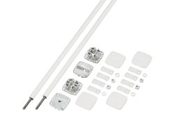 Вирівнююча система PLANOFIT колір білий 2400 мм, Hafele (2 повних комплекта)