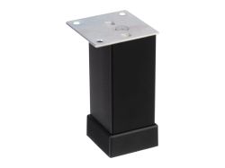 Опора регульована квадратна Ozkardesler 40*40 Н=100 чорний матовий