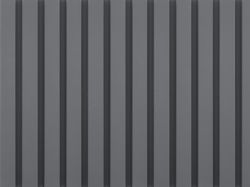 Стінова панель МДФ Super Profil 117(104)x12х2800 Титан Гофті