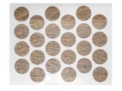 Заглушка минификса самоклеющаяся Weiss d=20 дуб сонома (50 шт) (4763)