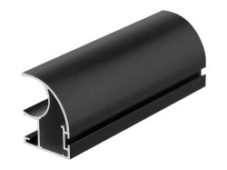 Профіль вертикальний відкритий з пазом під щітку Slider EXPERT L=5200 чорний браш