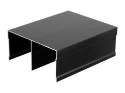 Профиль направляющий верхний SLIDER L=5000 черный браш