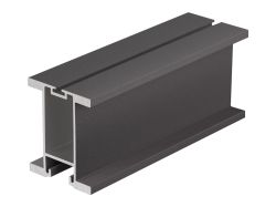 Профіль вертикальний закритий з пазом під щітку Slider HARD L=5300 титан