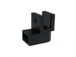 Соединитель стекло-труба регулируемый 20x10мм GIFF черный матовый