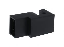 Крепление стена-труба регулируемый 20x10мм GIFF черный матовый