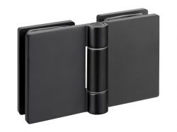 Петля LIVORNO скло-скло GIFF Glass Premio чорний матовий