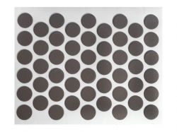 Заглушка конфирмата самоклеющаяся Weiss d=14 трюфель коричневый (50 шт) (748)