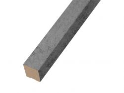 Рейка декоративная Super Profil 2529 МДФ 25х30х2800 Бетон темный