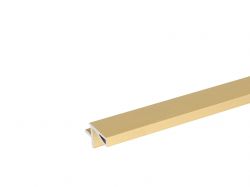 Профиль Gola L-образный в верхний модуль Volpato для ДСП 18 мм L=4200 матовое золото (80/G29)