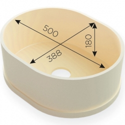 Мойка из акрилового камня №390 (Барокко-T)(TriStone)