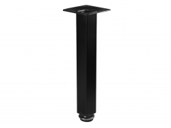 Опора регулируемая квадратная GIFF Nelio 25x25/200 черный