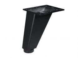 Опора регулируемая изогнутая GIFF Corner Н=90 черный матовый